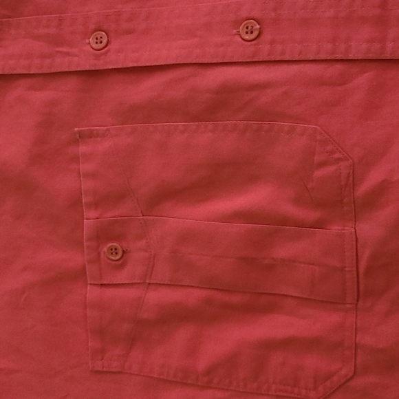 3/$20 Purple Crest Pink Casual Button-Up Shirt - Picture 4 of 6